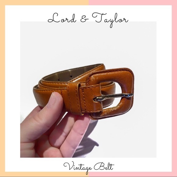 Lord & Taylor Accessories - Lord & Taylor Vintage Leather Belt